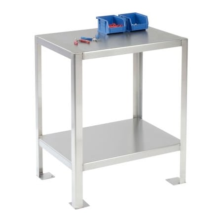 Jamco Jamco Machine Stand W/ Angled Leg, 16 Ga 430 Stainless Steel Top, 24"W x 18"D XW124QQ